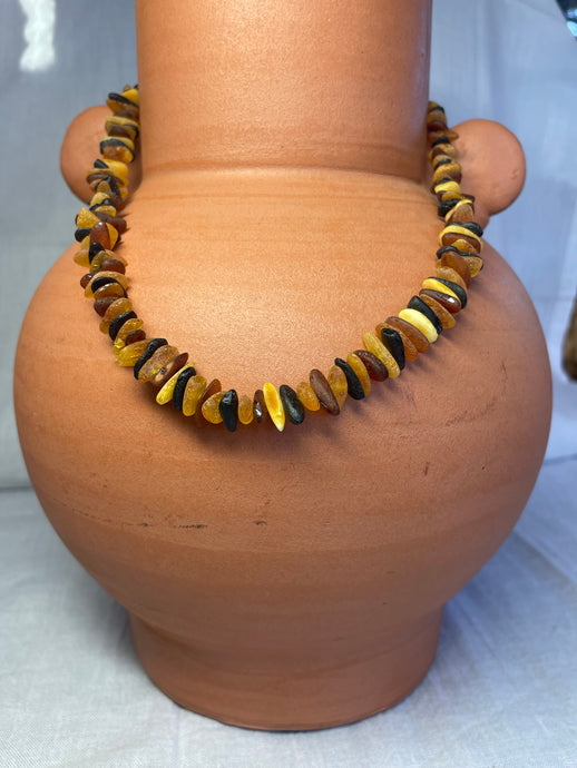 Raw Chips Baltic Amber Necklace