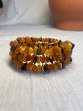 Raw Chip Spiral Wire Baltic Amber Bracelet
